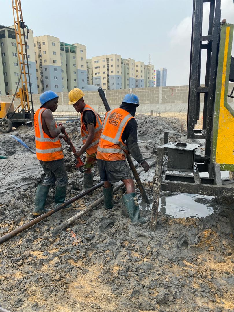 800mm bored pile installation for M120 Apartments, Ikate, Lekki.4