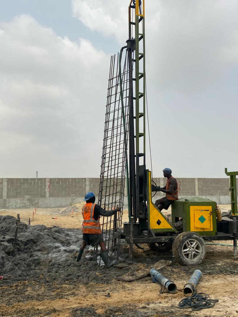 800mm bored pile installation for M120 Apartments, Ikate, Lekki.5