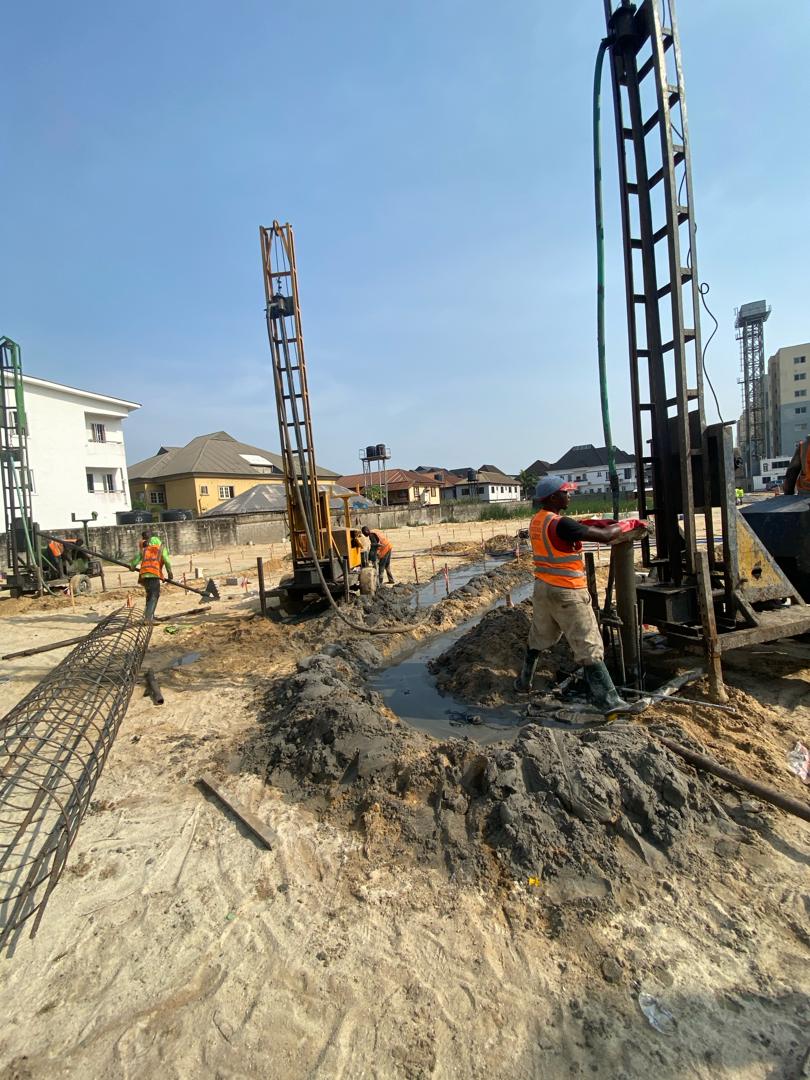 800mm bored pile installation for M120 Apartments, Ikate, Lekki.6