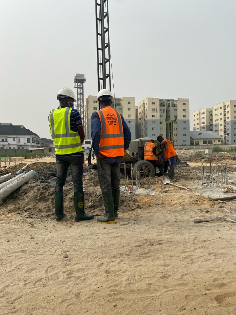 800mm bored pile installation for M120 Apartments, Ikate, Lekki.8