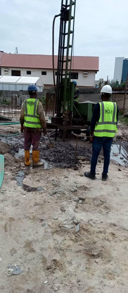 Crane base piling works for BCL Constructions, Victoria Island, Lagos2